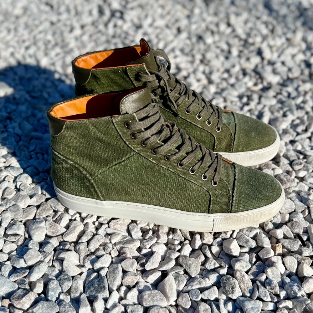 Collegium Pillar Court High Sneaker in Green